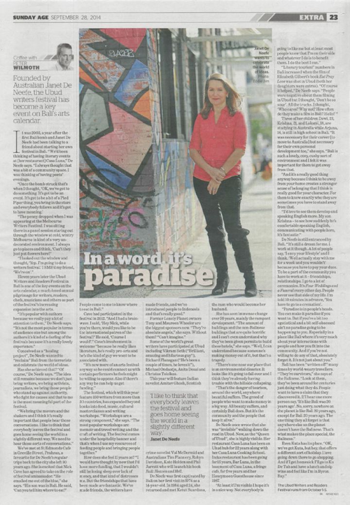 Coffee with Peter Wilmoth - Coffee with Janet De Neefe