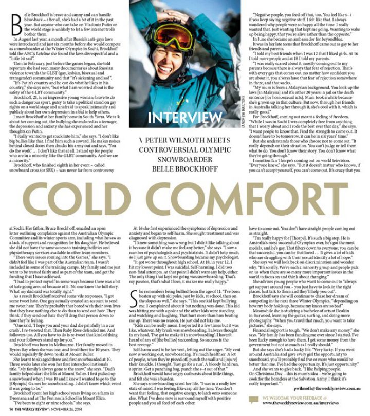 The Weekly Review - Cold Comfort