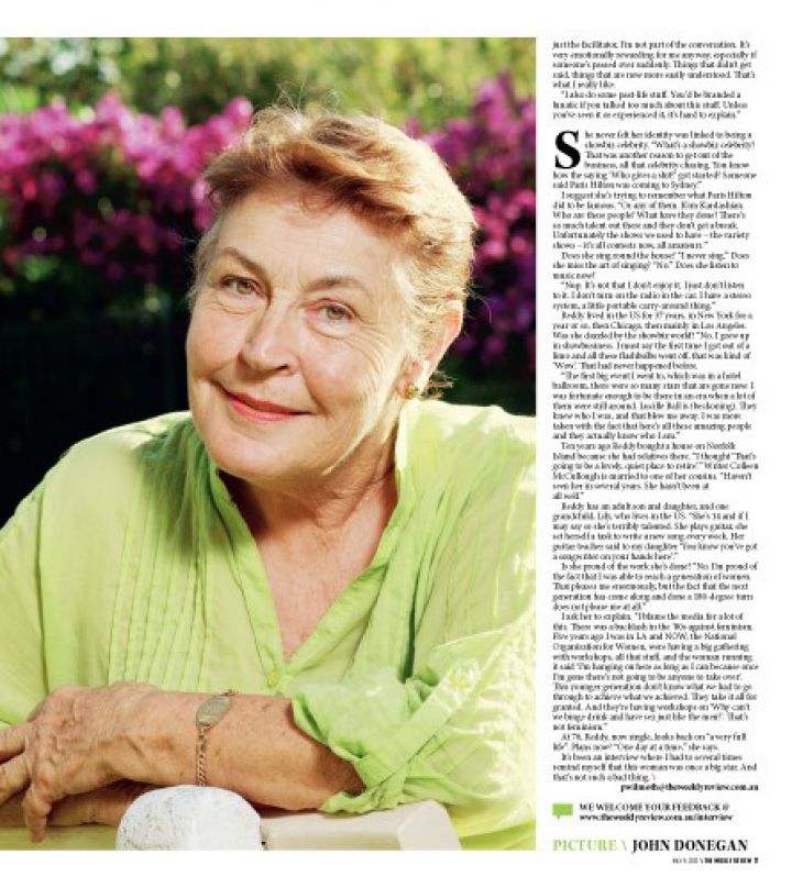 The Weekly Review - Helen Reddy