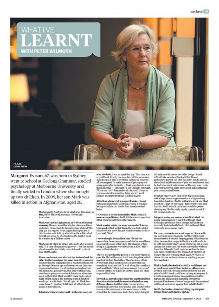 What I’ve Learnt - Margaret Evison